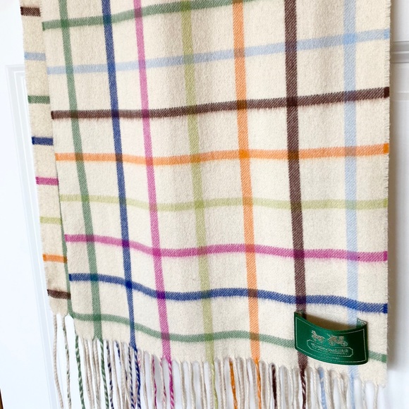 Coach Tattersall Cashmere Scarf - Picture 3 of 5